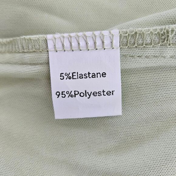 ZAFUL Sage Green Silky Bustier Corset-Style Deep V Midi Dress Women’s Large NWT - Picture 4 of 9